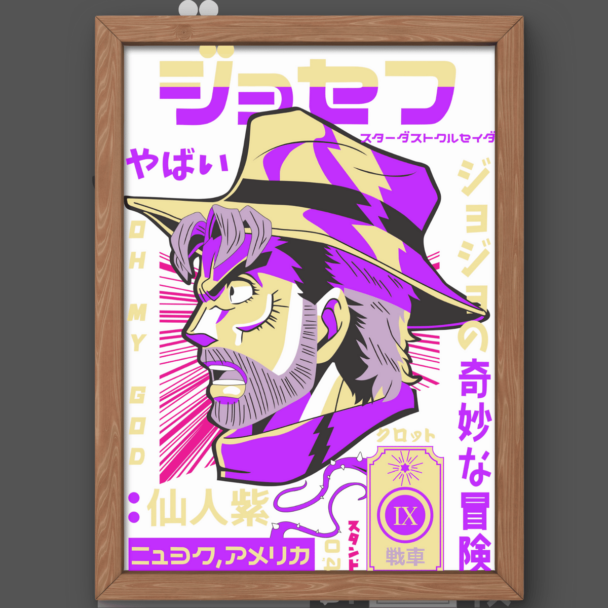 Nome do produto: Poster Premium Joseph Joestar