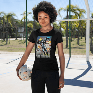 T-shirt Premium Feminina Marvel Máquina de combate