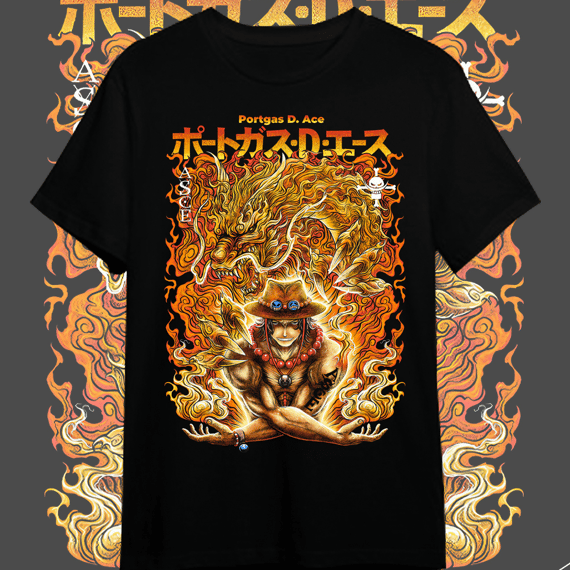 T-shirt Premium One Piece Portgas D. Ace