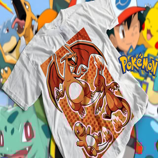 Nome do produto T-shirt Premium Unissex Pokémon Charizard