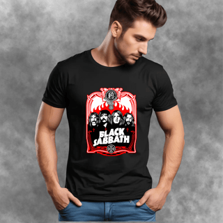 Nome do produto T-shirt Unissex Black Sabbath