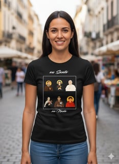 Nome do produto Ou Santos Ou Nada - Baby Look