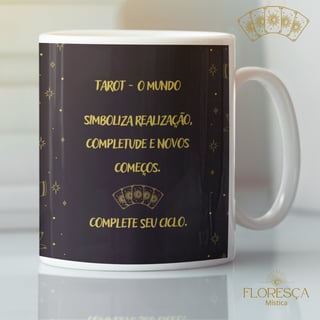Nome do produto Coleção 22 Arcanos do Tarot Black - O Mundo