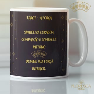 Nome do produto Coleção 22 Arcanos do Tarot  Black- A força