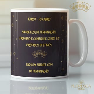 Nome do produto Coleção 22 Arcanos do Tarot Black - O Carro