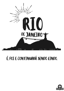 Nome do produto Camiseta do Rio de Janeiro com frase 