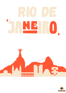 Nome do produto Camiseta com linda silhueta do Rio de Janeiro, com as paisagens da cidade maravilhosa.