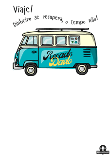 Nome do produto Camiseta de viagem com linda estampa de Kombi motor home e a frase 