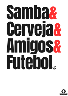 Nome do produto Camiseta samba frase 