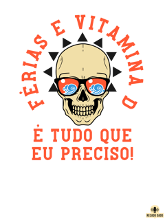 Nome do produto Camiseta com estampa de caveira e frase divertida 