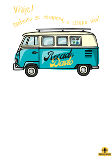 Nome do produto Camiseta de viagem com linda estampa de Kombi motor home e a frase 