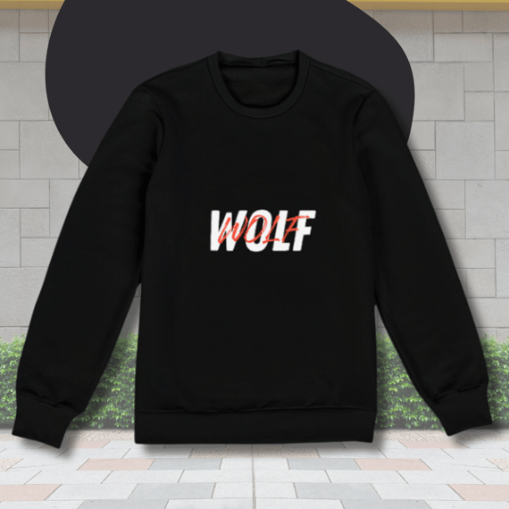 Moletom BlackWolf - escrita branca