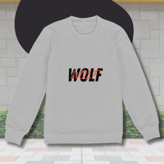 Nome do produto Moletom BlackWolf - escrita preta
