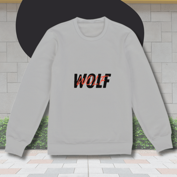 Moletom BlackWolf - escrita preta