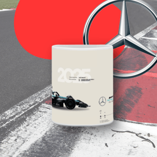 Nome do produto Caneca Colecionável F1 2025 - AMG Mercedes