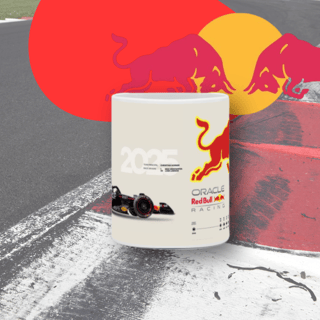 Nome do produto Caneca Colecionável F1 2025 - Oracle RedBull Racing
