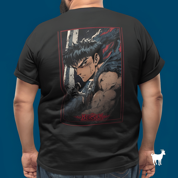 Berserk - T-Shirt Plus Size Frente/Costas Guts II