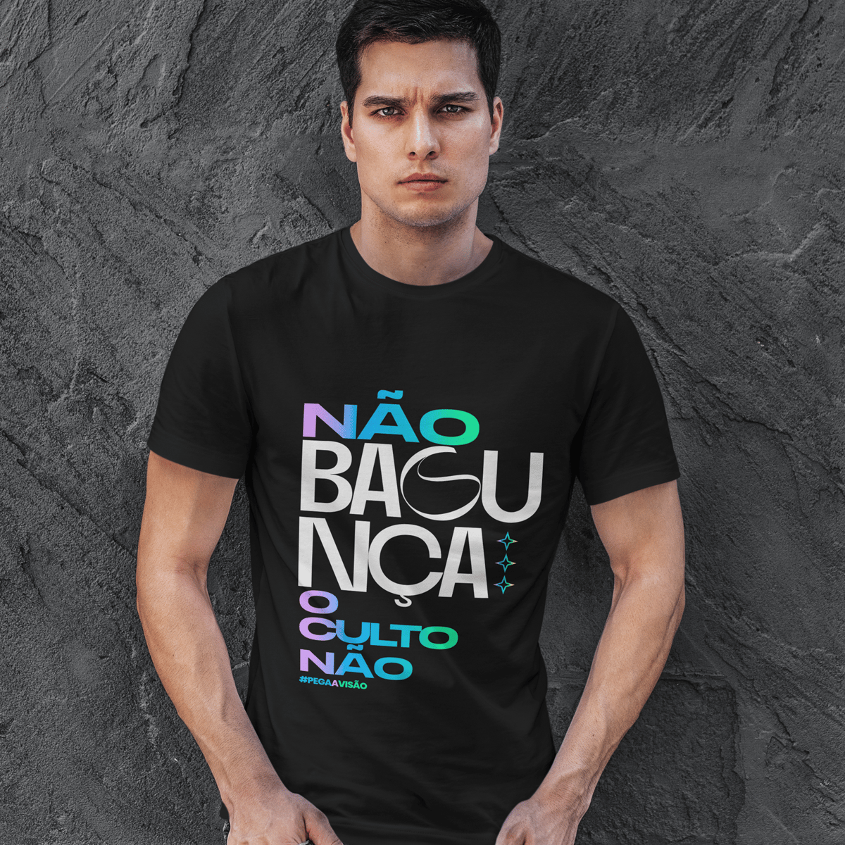 Nome do produto: Camiseta Não Bagunça o Culto Não - Preta