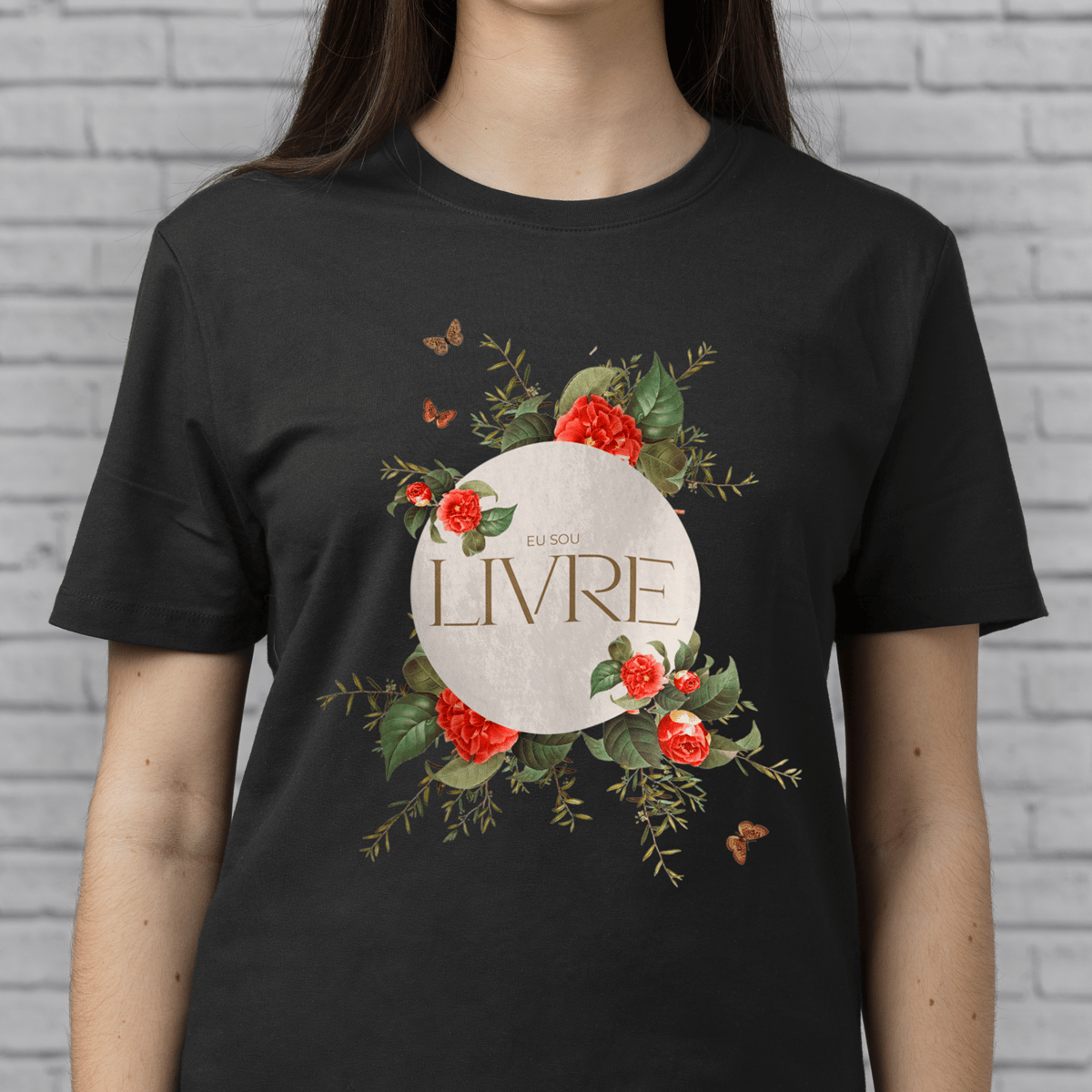 Nome do produto: Camiseta Eu Sou Livre