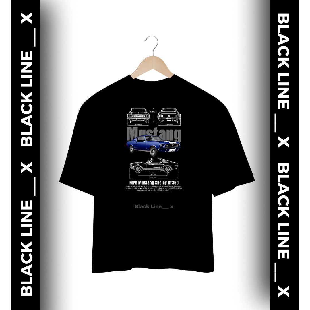 Nome do produto: Camiseta Oversized Unissex Mustang Shelby GT 500
