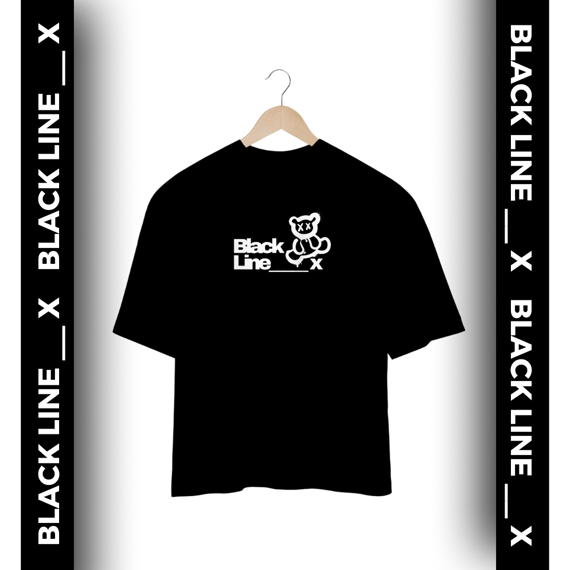 Camiseta Oversized Black Line _ X