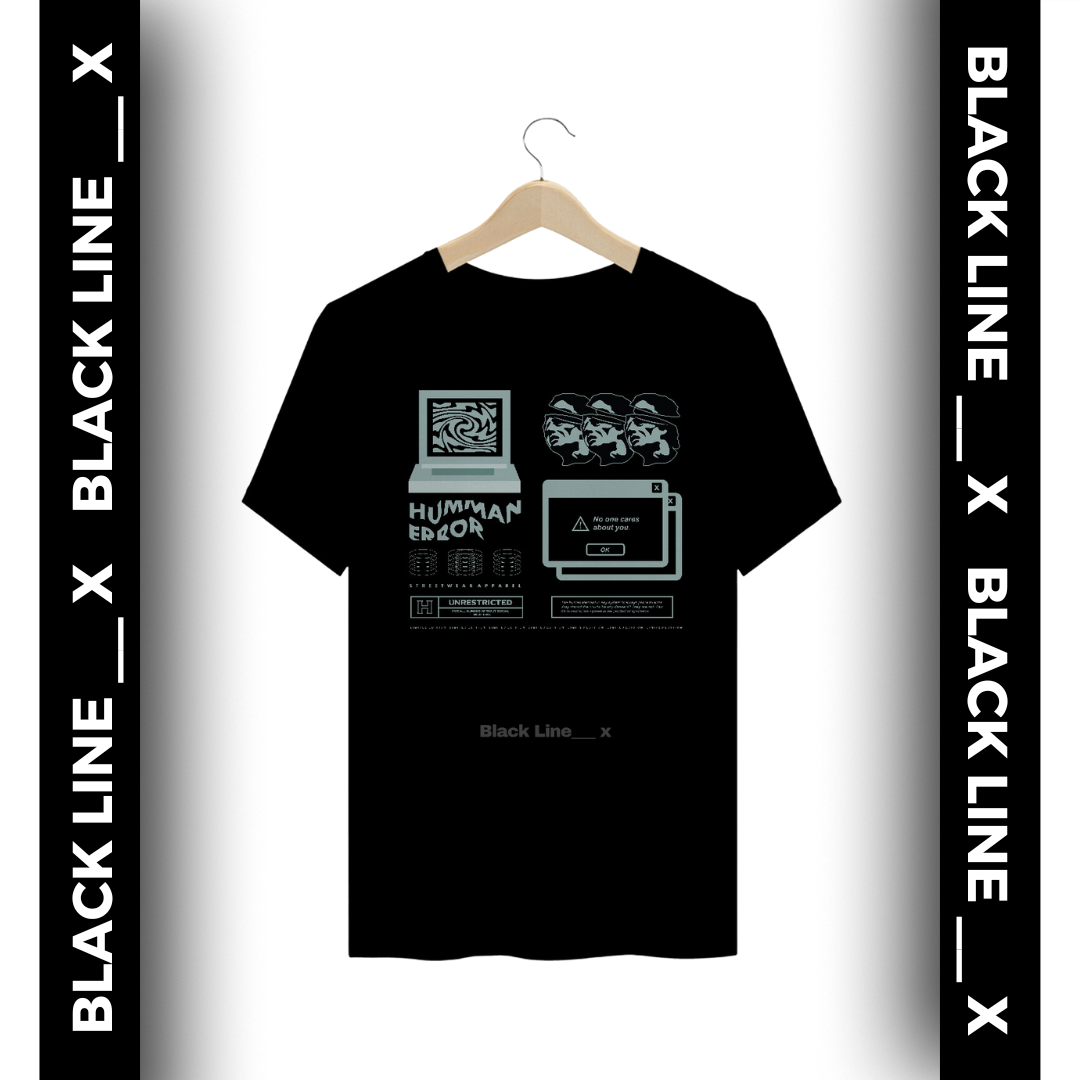 Nome do produto: Camiseta Plussize Unissex Humman Error