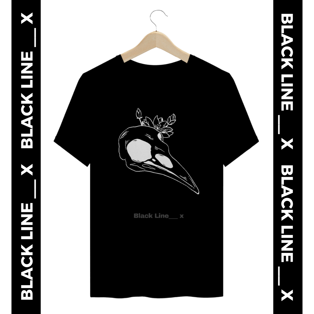Nome do produto: Camiseta Plussize Unissex Crânio Pássarp