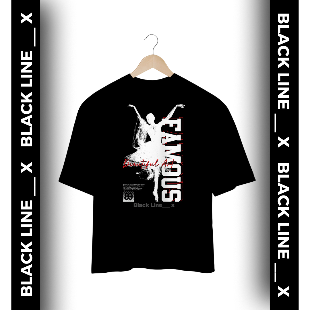 Nome do produto: Camiseta Oversized Unissex Famous