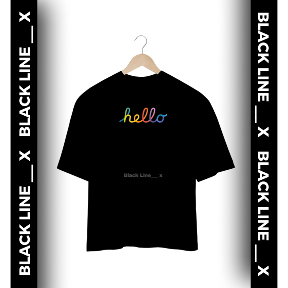 Camiseta Oversized Unissex Hello
