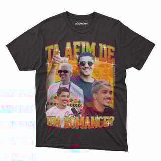 Nome do produto CAMISETA CHICO MOEDAS - TA AFIM DE UM ROMANCE?