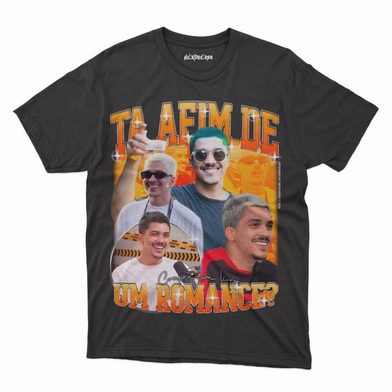 CAMISETA CHICO MOEDAS - TA AFIM DE UM ROMANCE?