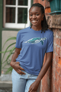 Nome do produto Camiseta Estonada Tartaruga Marinha - Unisex
