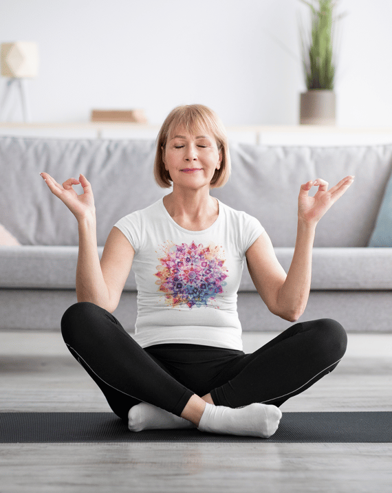Camiseta Baby Look Mandala Splash