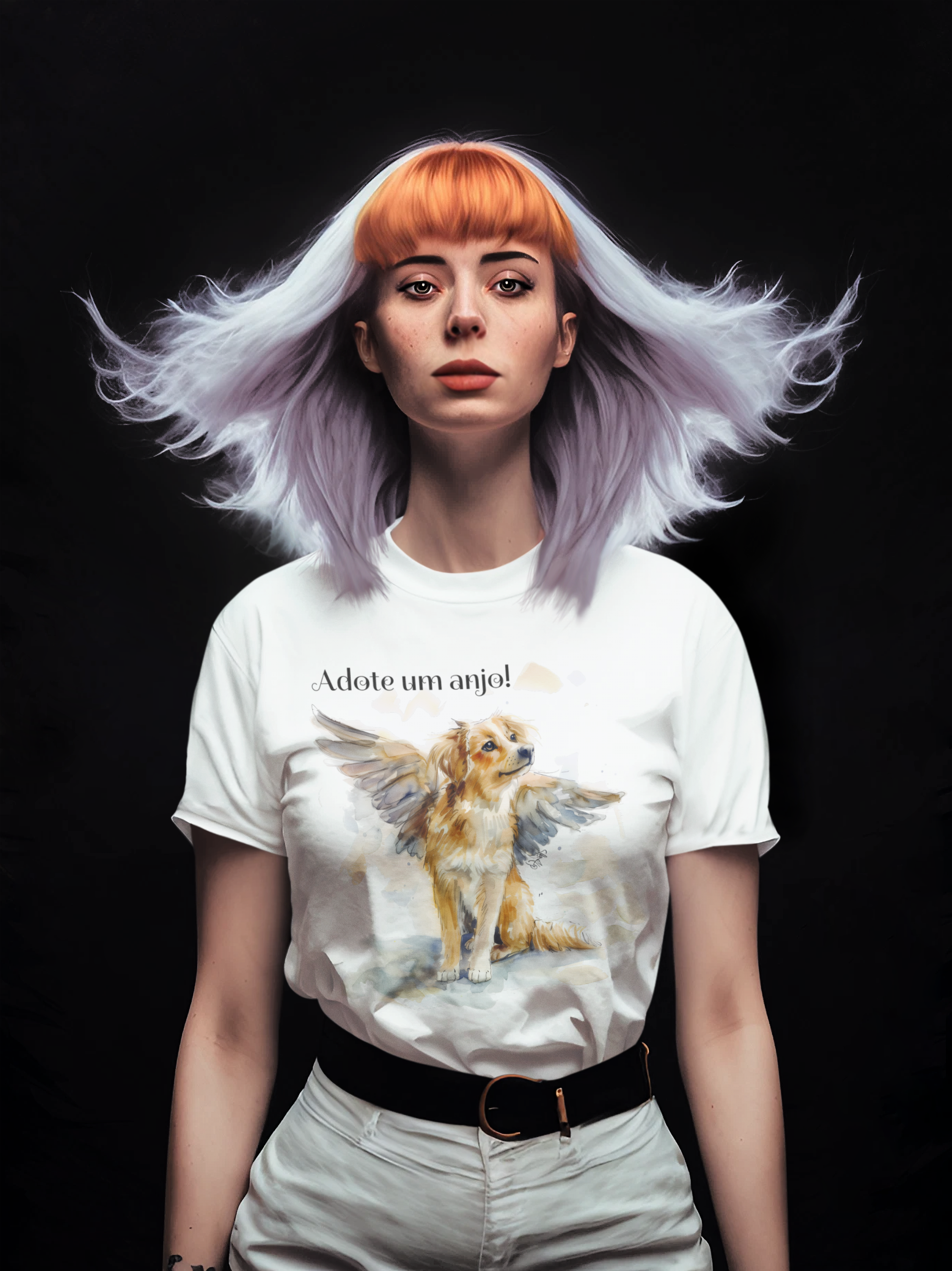 Camiseta Adote um anjo - unisex