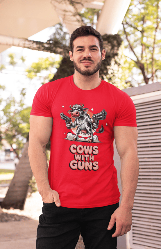 Camiseta Cows with Guns - Unisex