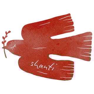 Nome do produto Shanti - Paz - Camiseta