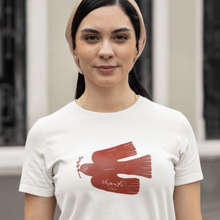 Nome do produto Shanti - Paz - Camiseta