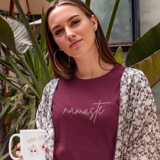 Nome do produto Namaste - Camiseta