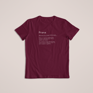 Nome do produto Prana Dicionário - Camiseta - Escrito Branco
