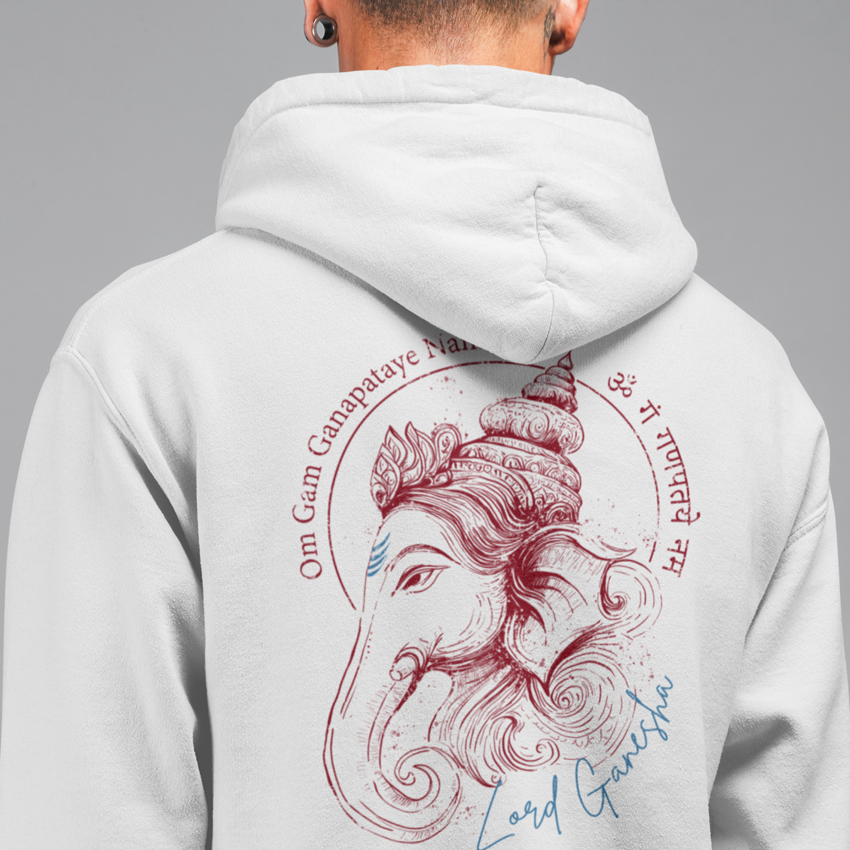 Nome do produto: Ganesha - Moletom Prime de Bolso - Branco/Off White