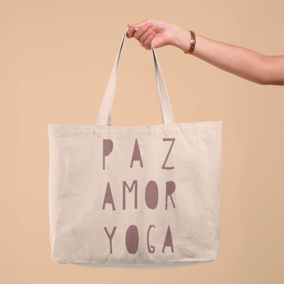 Paz, Amor e Yoga - Ecobag