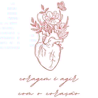 Nome do produto Coragem - Camiseta - Escrito Vermelho