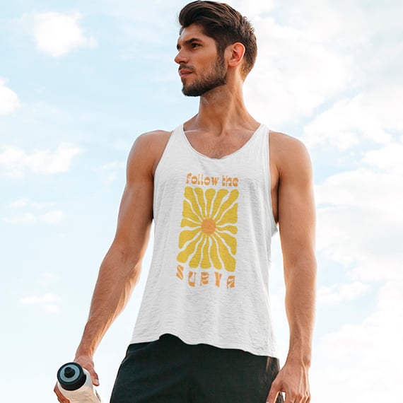 Follow the Surya - Regata Masculina Sport Dry UV