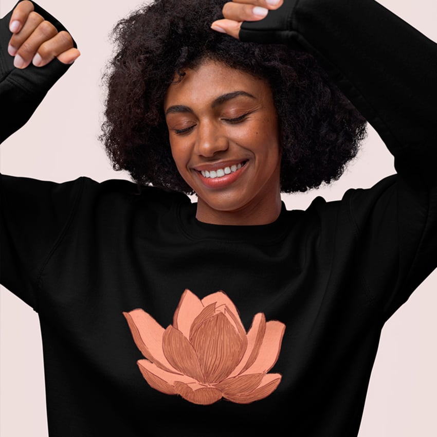 Nome do produto: Flor de Lótus - Moletom Prime Blusão