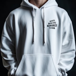 Nome do produto Moletom Anti Social Rimshot Club (Branco)