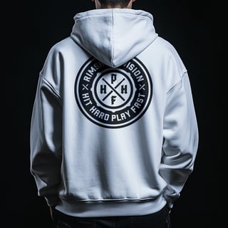 Nome do produto Moletom RSD Hit Hard Play Fast (Branco | Cinza)