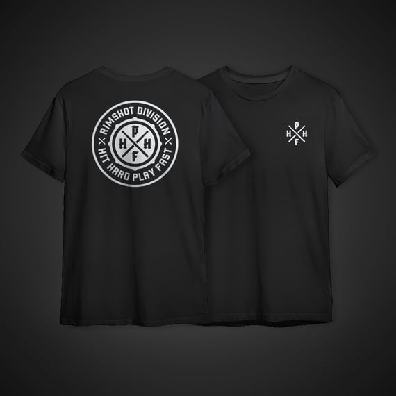 Camiseta RSD Hit Hard Play Fast (Preta | Chumbo)