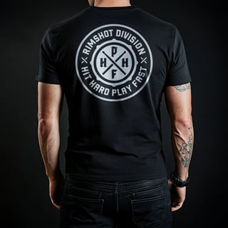 Nome do produto Camiseta RSD Hit Hard Play Fast (Preta | Chumbo)