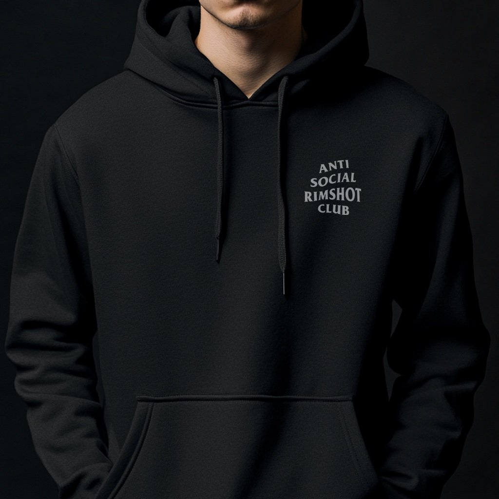 Nome do produto: Moletom Anti Social Rimshot Club (Preto)