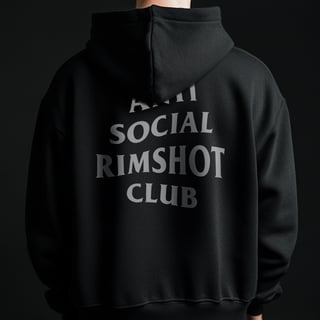 Nome do produto Moletom Anti Social Rimshot Club (Preto)